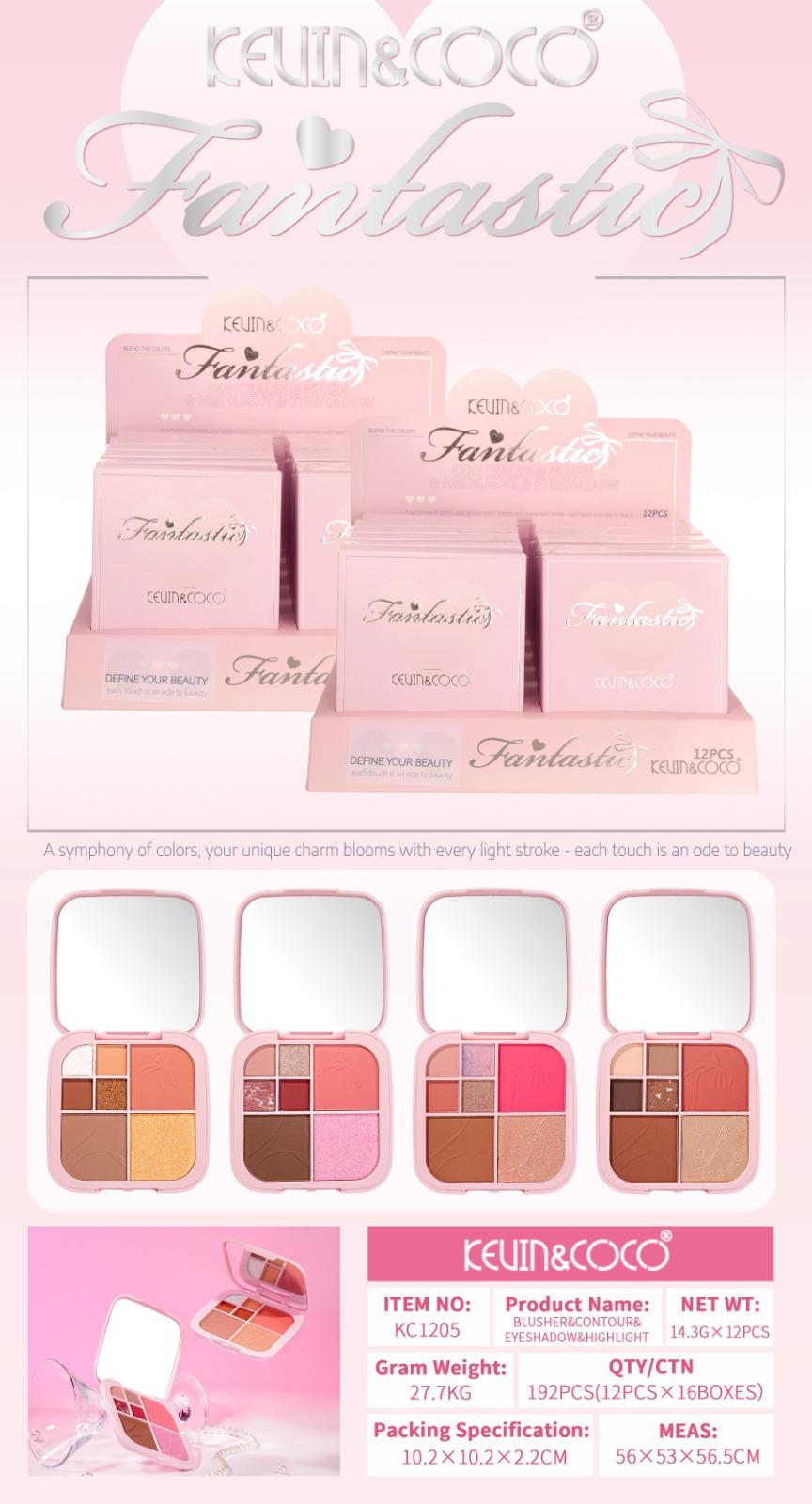 Eyes-Fantastic Palette 12pc Display Wholesale (KC1205)