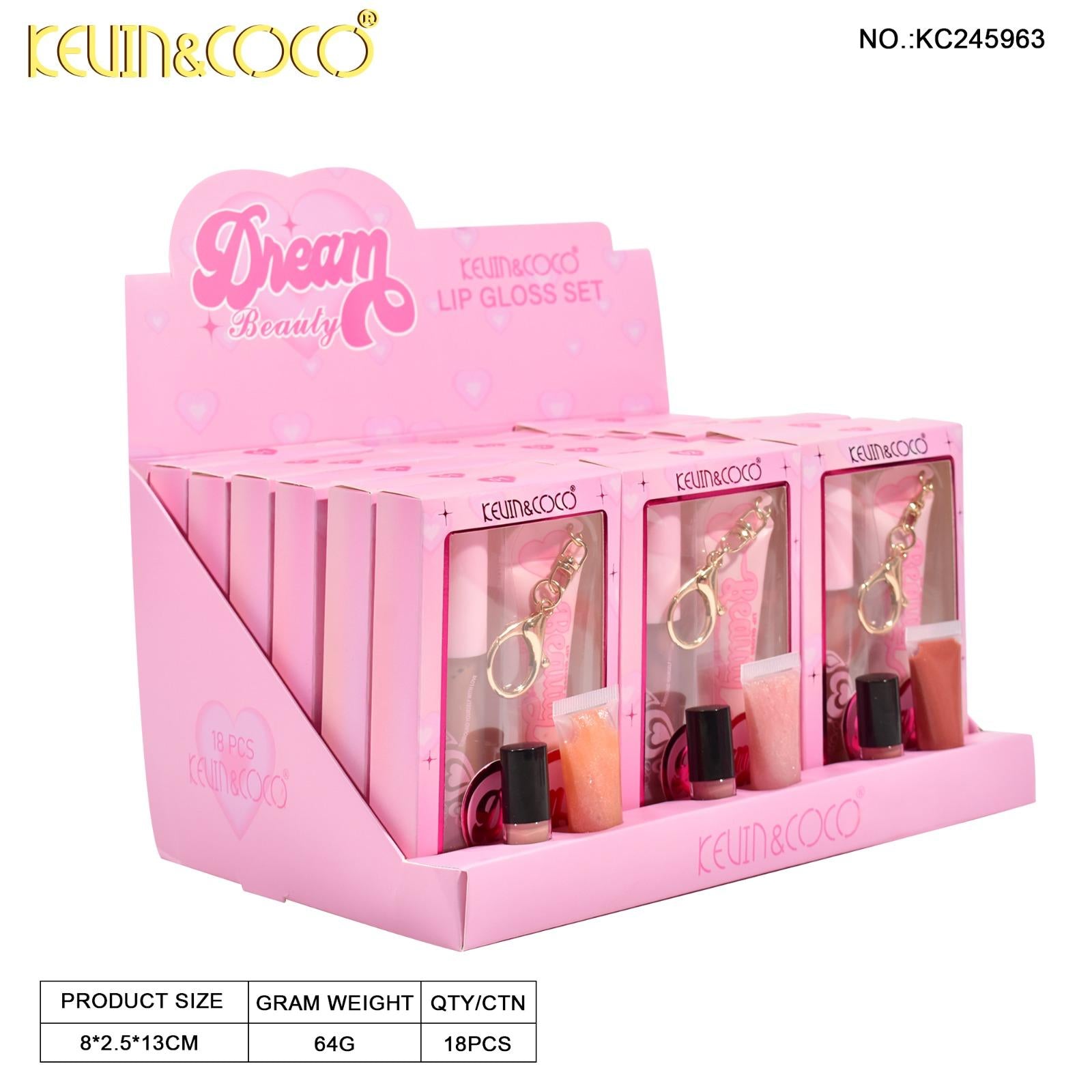 Lips-Dream Beauty Lip Gloss Set (KC245963)